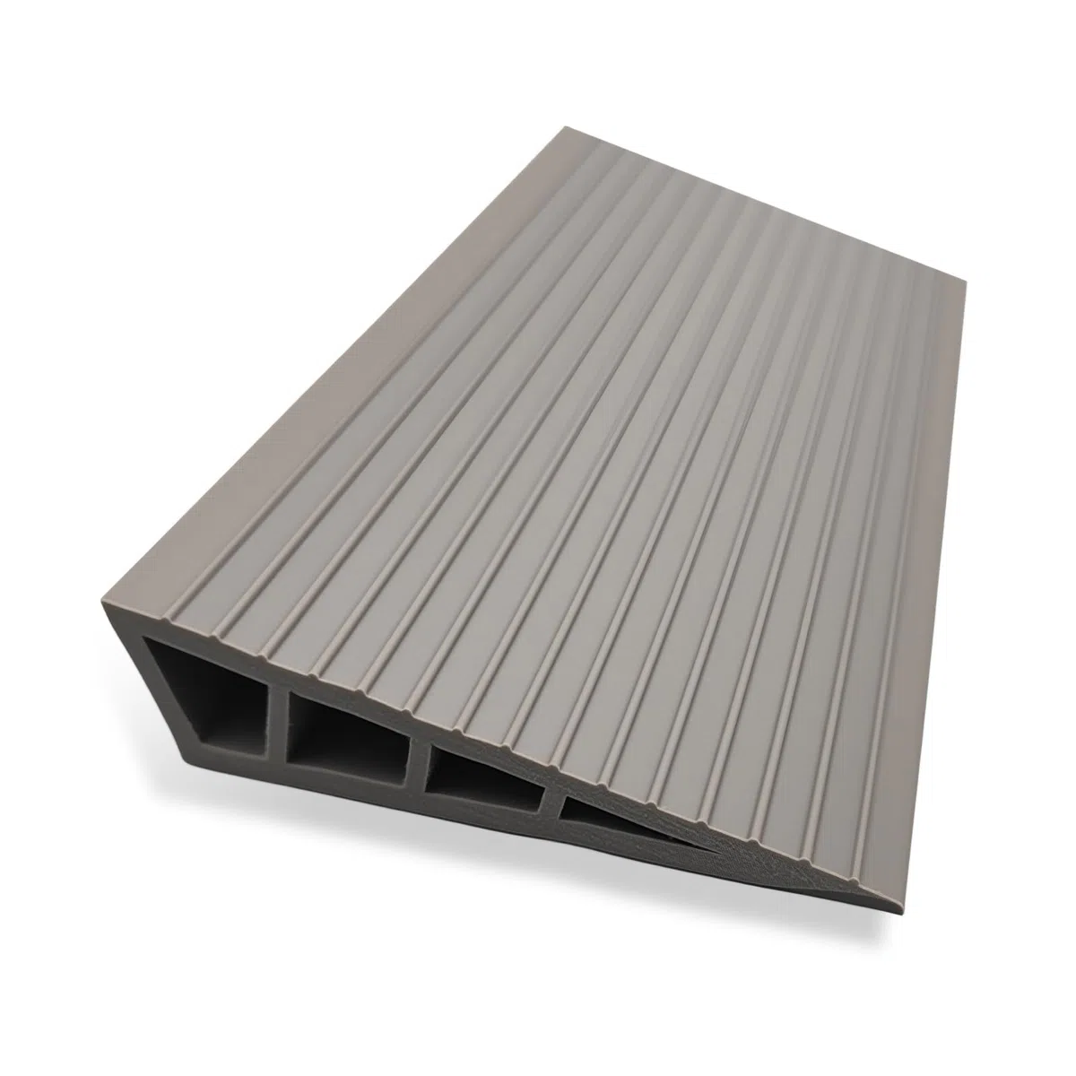 Rampe per soglia della porta, 100 x 8 x 2 cm, per sedia a rotelle, in PVC, superficie antiscivolo, rampa per soglia di porta, rampa per soglia da porta, colore: grigio