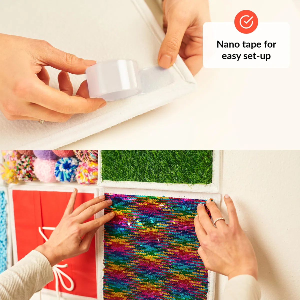 Tappetini Sensoriali | Pannelli Sensoriali Per Bambini | Oggetti Indispensabili Per La Camera Sensoriale | Accessori Per Bambini Con Esigenze Sensoriali | Tappetino Tattile | Sensory Wall | 6 Pz