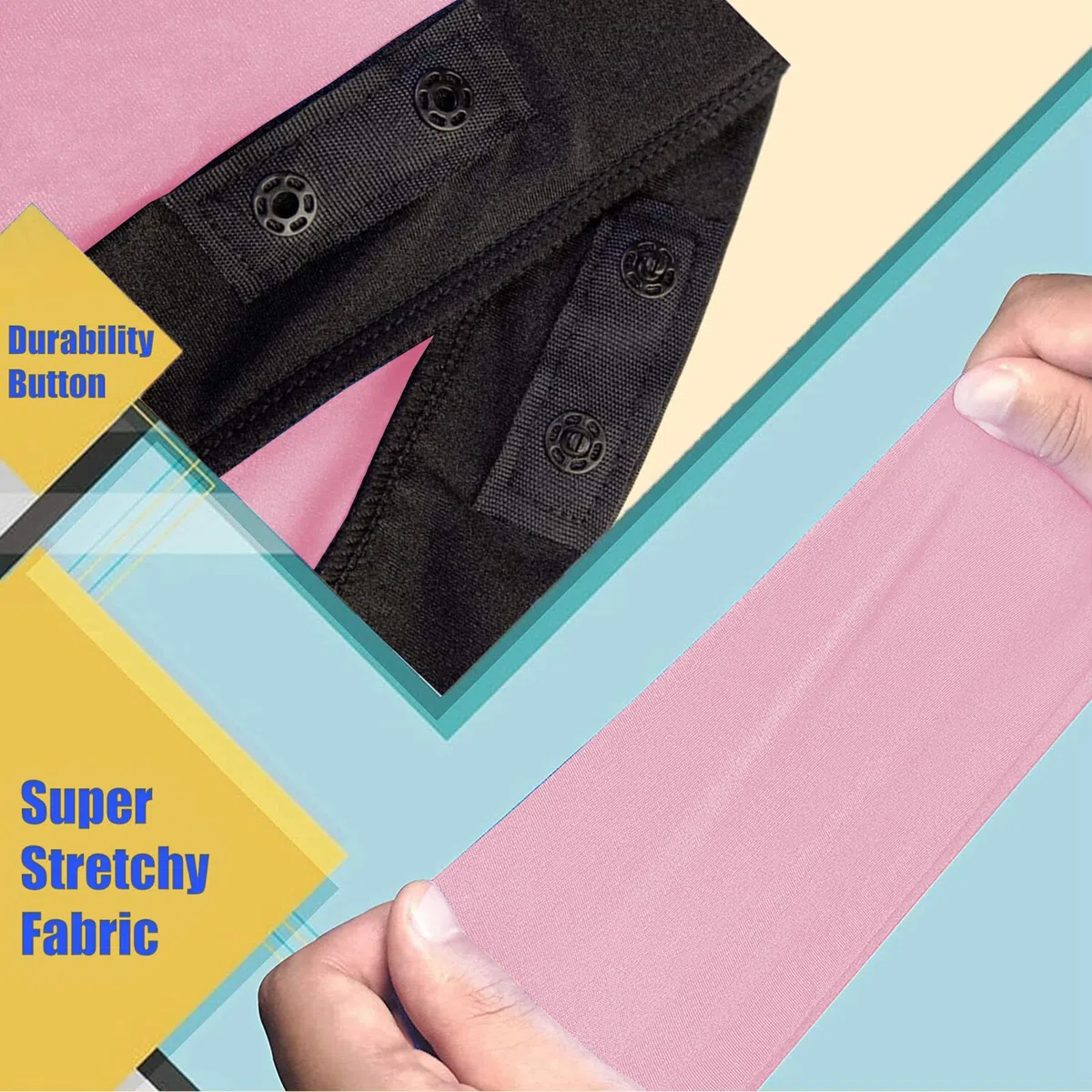 Calze sensoriali per adulti, 165 x 73,7 cm, elasticizzate, per alleviare lo stress, per adulti con autismo, ansia (colore rosa, XL/163-191 cm)