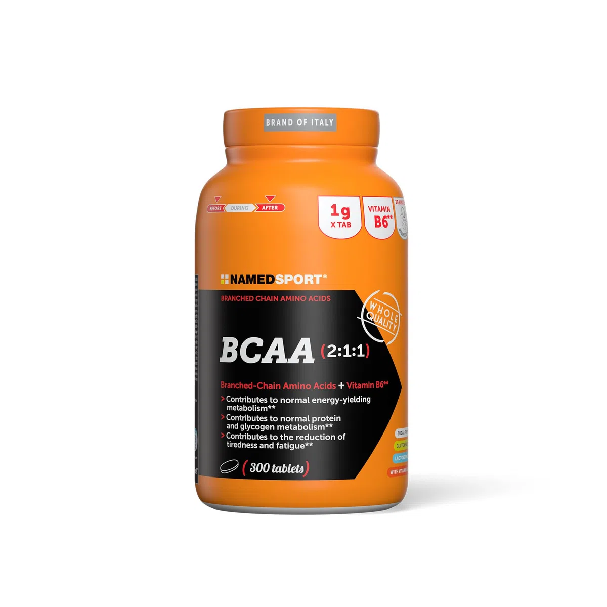 NAMEDSPORT SUPERFOOD BCAA 2:1:1 | EAA Aminoacidi Essenziali e Ramificati con Vitamina B6 | Recupero Muscolare e Sintesi Proteica | Intra Workout Palestra | 300 Compresse