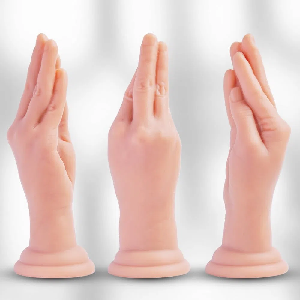 Realistico a Mano 24,5 cm Dildo Fisting in Silicone Liquido con Potente Ventosa Dildo Fist Grasso Mostro per Stimolazione Vaginale e Anale Giocattolo Sessuale per Piacere Femminile