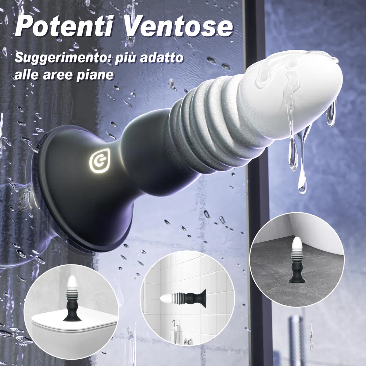 Sex Toys Plug Anale Vibratore per Uomo Donna - Stimolatore Prostata Vibratori Anal Plug Sex Toy 7 Vibrazione 7 Spinta, Massaggiatore Prostatico Sexytoysys per Uomini Coppia Gay con App & Telecomando