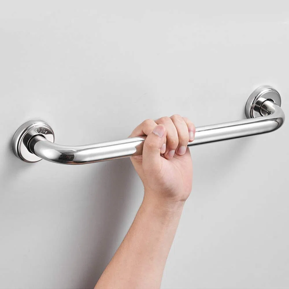 Maniglione per Handicap Di Sicurezza per Bagno, Maniglione per Bagno Doccia Di Sicurezza in Acciaio Inox Doccia Di Sicurezza Binario Di Supporto Senza Barriere Finitura Cromata Lucida Corriman