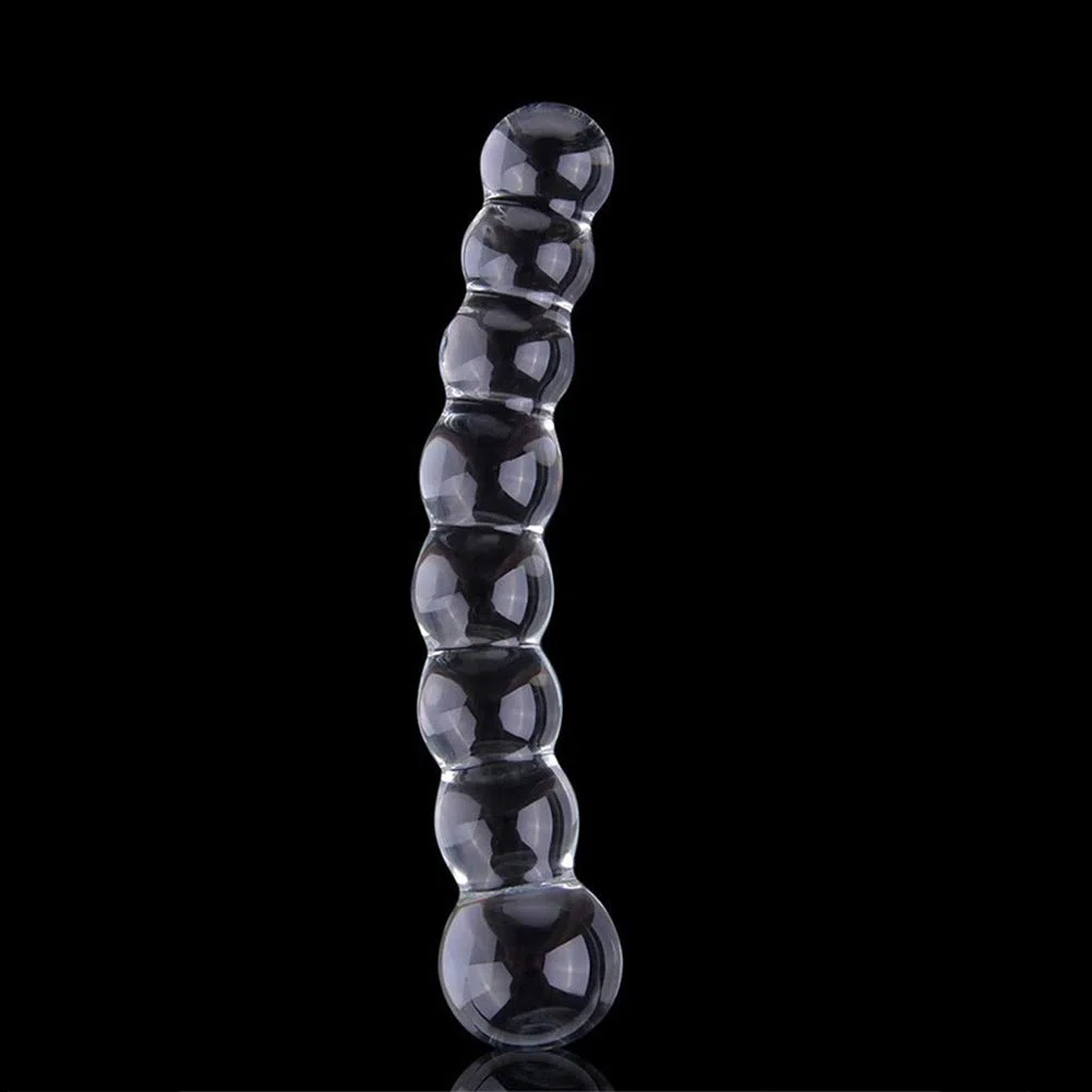 Plug anale Sextoyset per uomo, dildo in vetro, punto G, stimolazione vagina, masturbazione, roluck cristallo perline buttplug trasparente anale giocattolo per donne e uomini