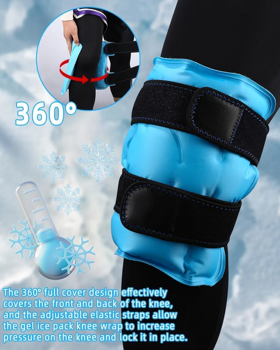 jutyum fascia di ghiaccio riutilizzabile impacchi caldi o ghiacciati riutilizzabili Ice Pack per il sollievo dal dolore per lesioni alle gambe,dolore muscolare, gonfiore, interventi di del ginocchio