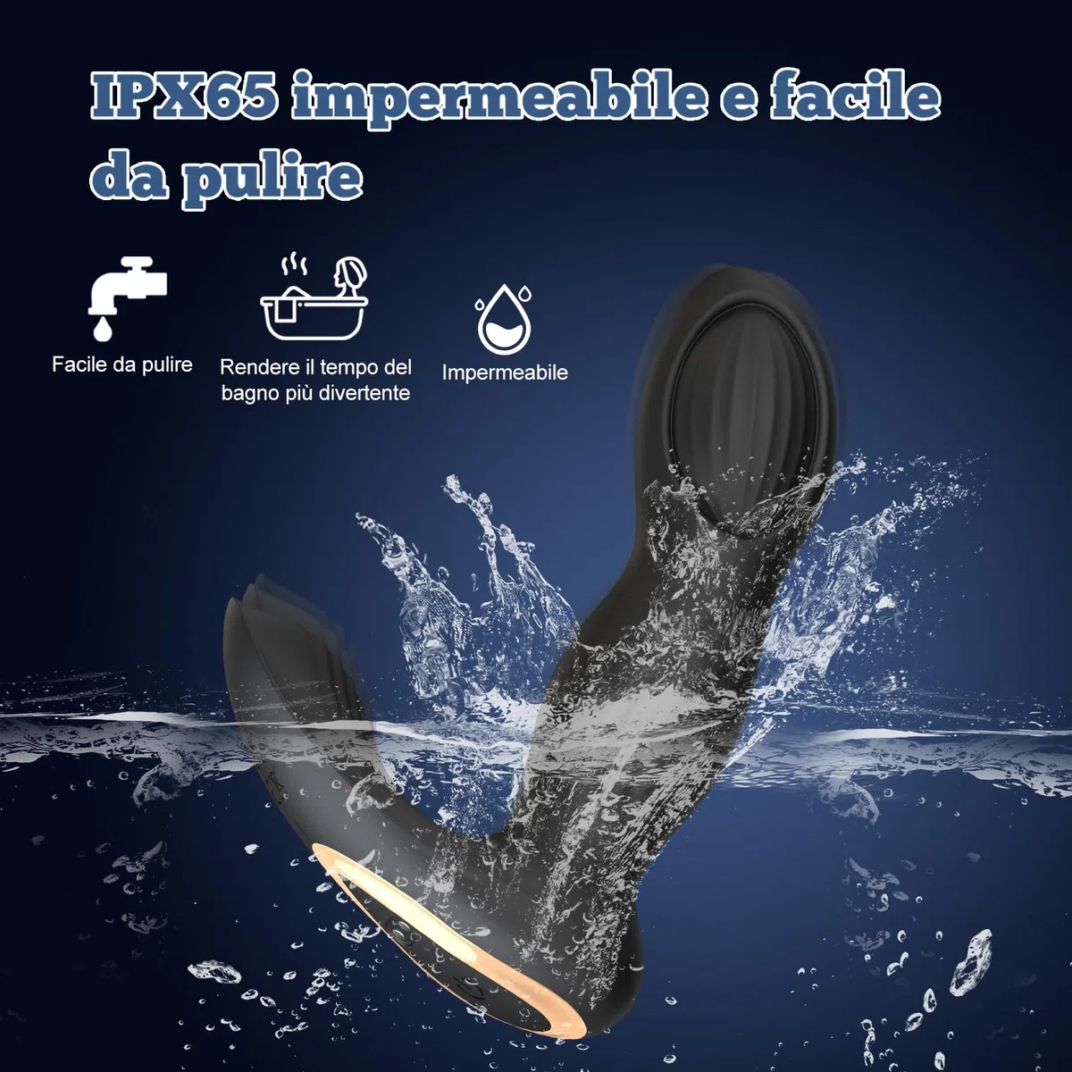 Vibratore Plug Anale-Dilatatore Donna Vibratoreper Donna Professionale Clitoride Vibratori Squirting con Telecomando App da telefono Sex Toys Prostata Vibratore per Uomo Sexytoysys Coppia (Nero Blu)