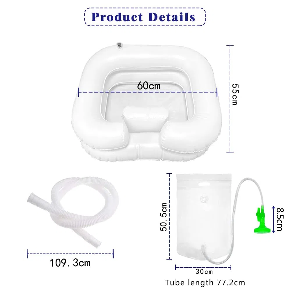 Lavandino Gonfiabile Per Capelli,Bacino Gonfiabile Per Capelli Portatile,Lavandino Gonfiabile Per Lavaggio Dei Capelli,Gonfiabile Mobile Bacinella Gonfiabile,Lavandino Gonfiabile (B)