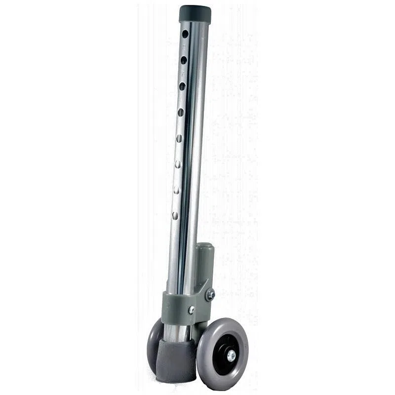 Coppia di gambe per deambulatori con ruote con sistema autobloccante - grigio per deambulatori Rehamed Intermed e Anteamed