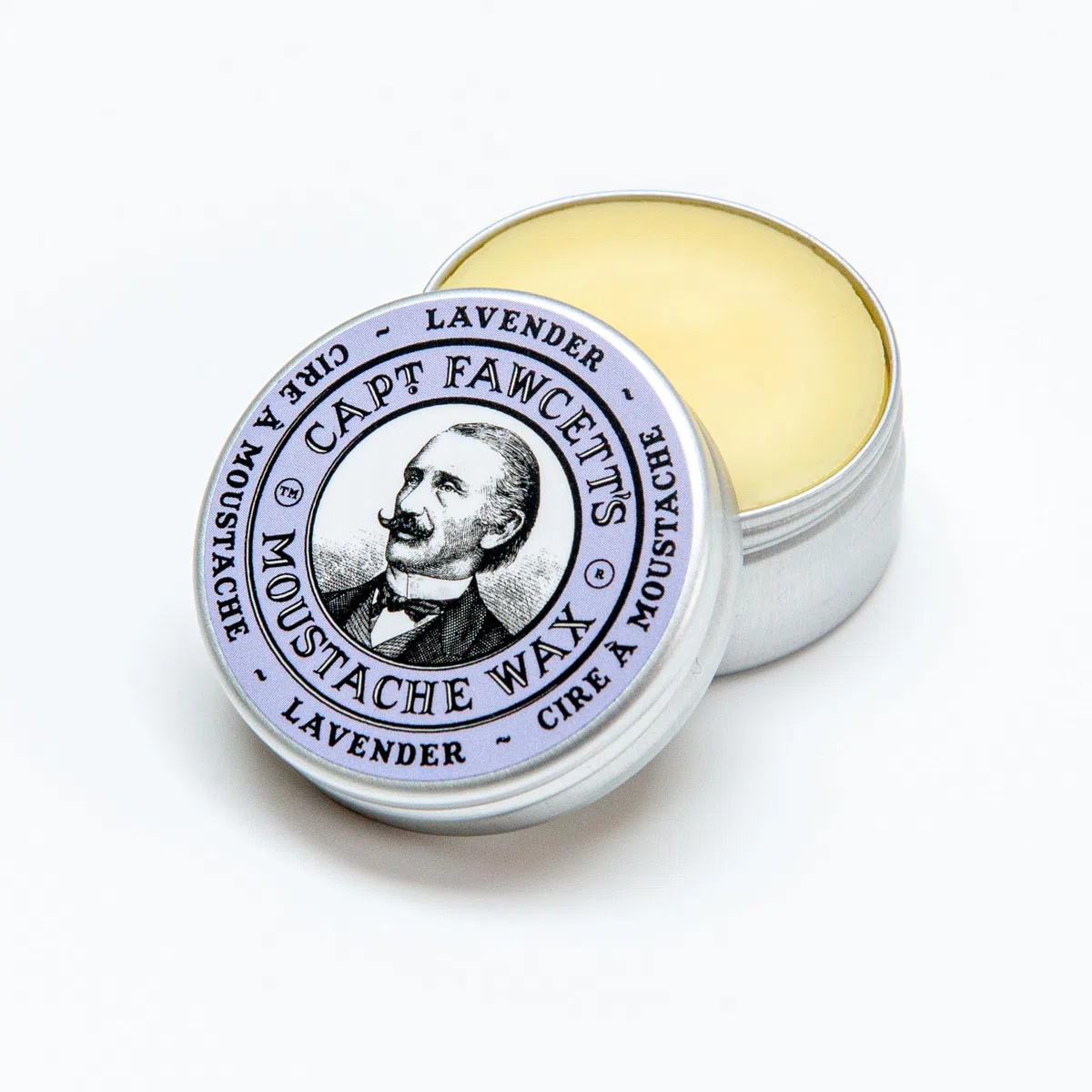 Captain Fawcett's Moustache Wax (Lavender Scent) & Folding Pocket Moustache Comb (CF.87T) Gift Set - Made in England by Captain Fawcett