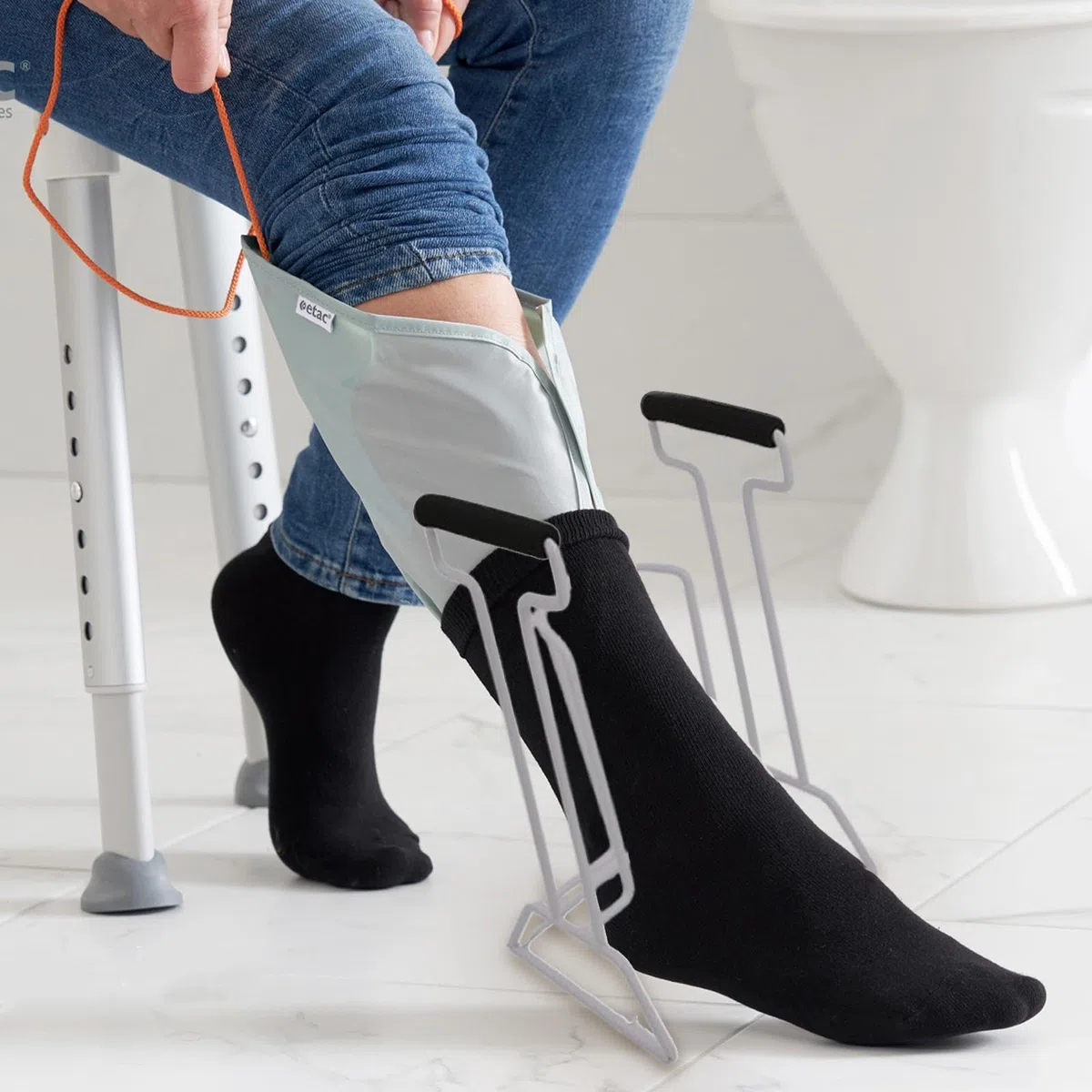 Strumento per calze a compressione - Dispositivo per calze a compressione, Strumento per calze a compressione | Ausiliario per indossare i calzini, aiutante per indossare i calzini in acciaio inossida