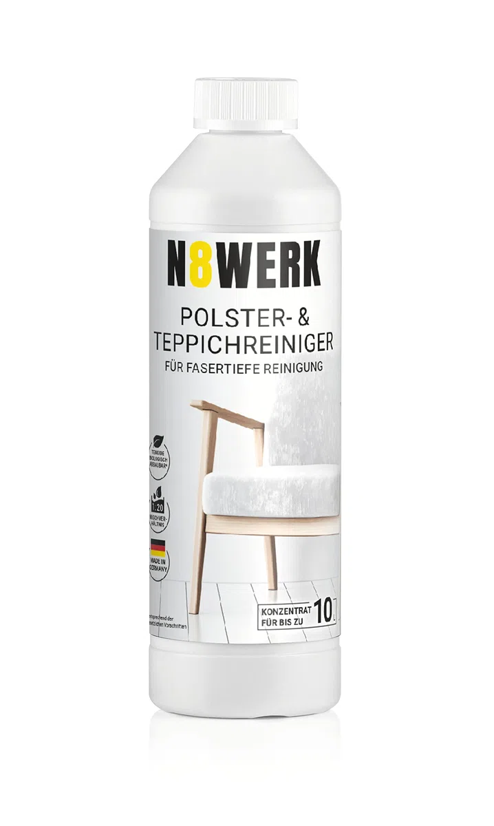 Detergente per tappezzeria e tappeti, per una pulizia profonda della fibra, concentrato da 0,5 l, per detergenti fino a 10 l, per tappeti, esposizioni, tappetini