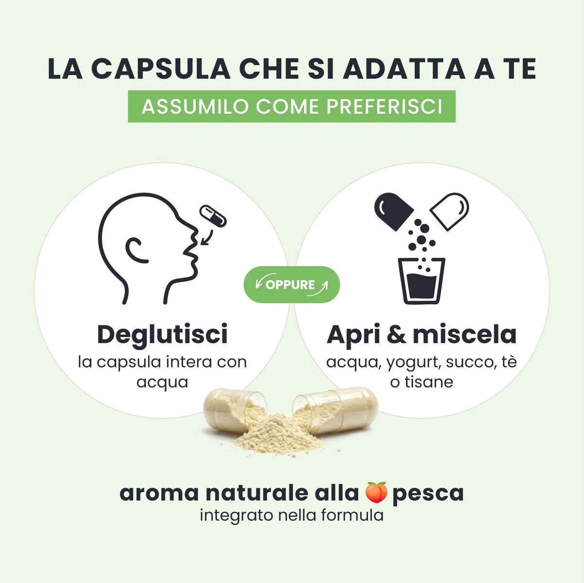 Light Legs+ - Integratore Gambe Leggere & Microcircolo - Proantocianidine 342 mg - 30 giorni (60 caps) - Vegan, senza glutine e lattosio, aroma pesca - Rusco, Ippocastano, Mirtillo