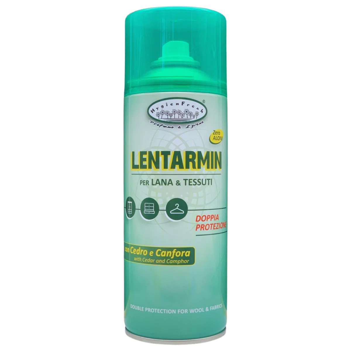 2x Spray Salvatessuti LENTARMIN, Doppia Protezione Su Lana e Tessuti Grazie Alla Combinazione Di Cedro e Canfora. Utilizzabile Su Tutti i Tessuti, Non Macchia 400ml