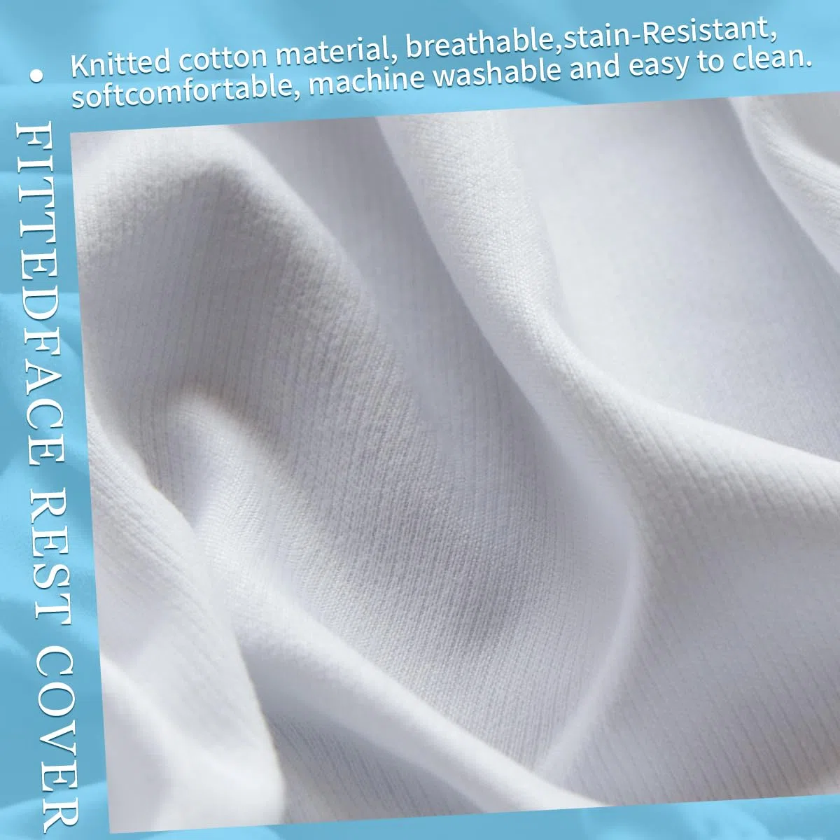 2 Rivestimenti di Tensione Per Lettini Massaggianti, Resistenti All'olio Con Foro, Rivestimento in Poliuretano Resistente All'olio, Per Tavoli Cosmetici e Panche, 70 x 190 cm(Bianco)