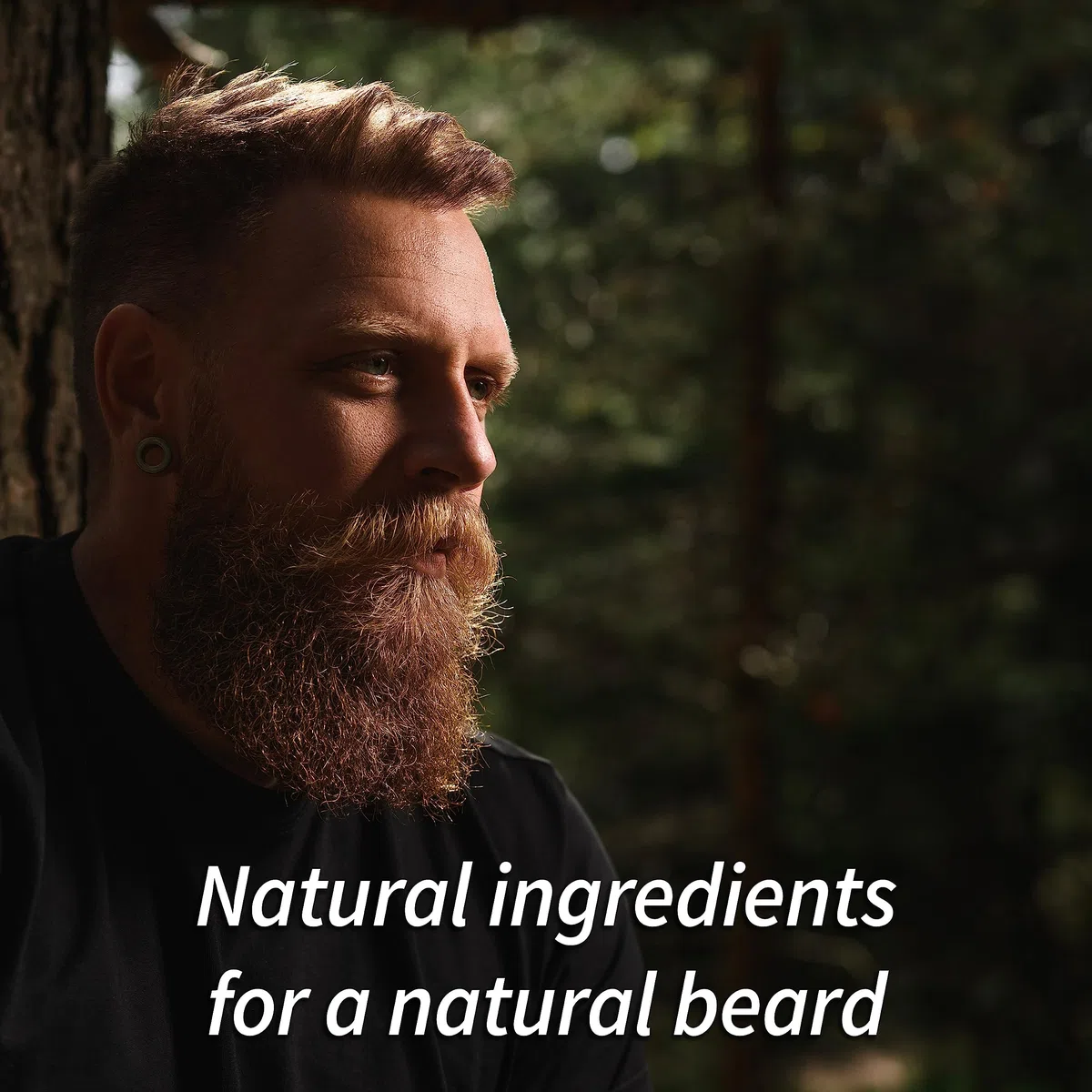 Mr Bear Family Balsamo barba uomo - Woodland- Balsamo per barba nutriente - Balsamo crescita barba con burro di karité, olio di jojoba e cera d'api - Cera per baffi Modellante - Beard Balm 60ml