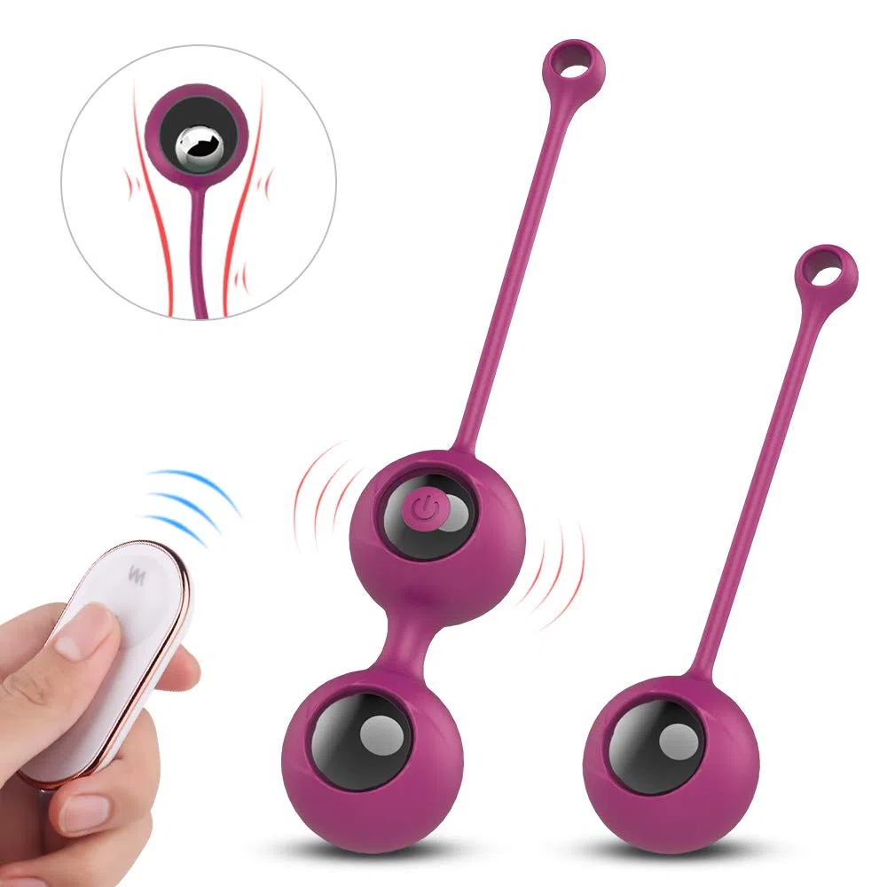 Silicone Kēgēl Bàll 2 in 1 Palline con Telecomando Per il Pelvico Palline,9 Modalità di Màssaggio,USB Ricaricabile,Impermeabile,para Controllo della Vescica ed Esercizi del Pavimento Pelvico per Donna