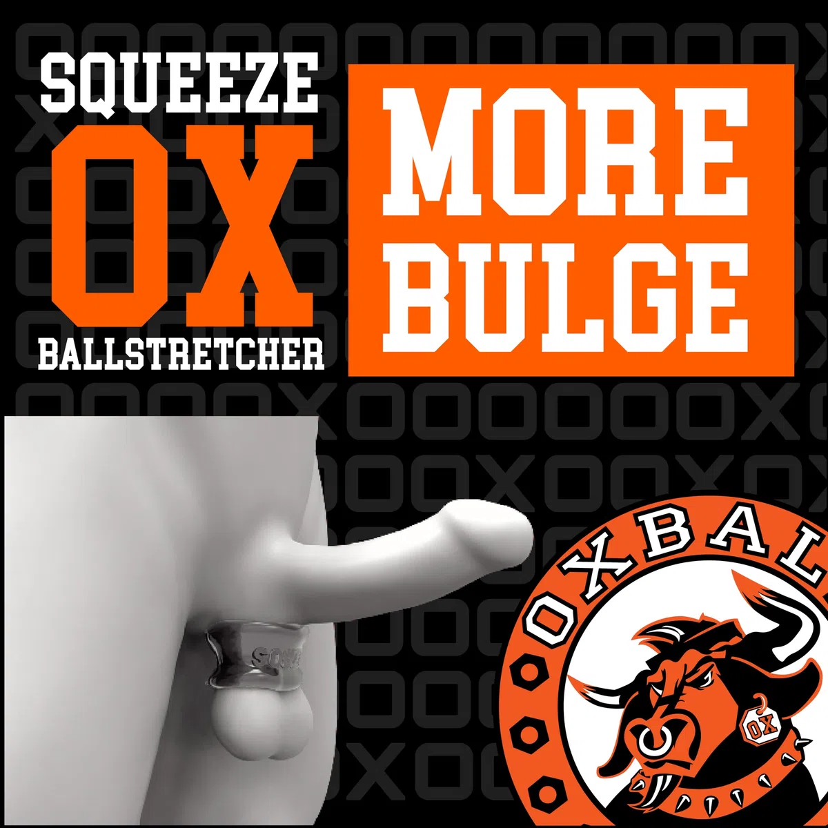 Oxballs Squeeze Ballstretcher - Anello Per Testicoli, Trasparente