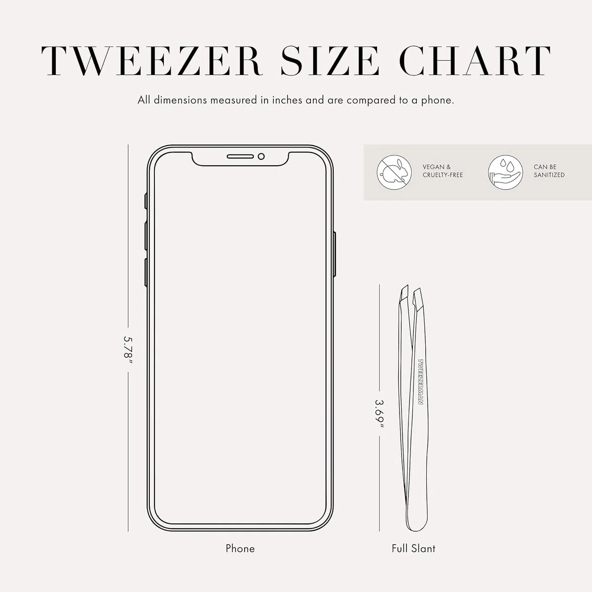 TWEEZERMAN Pinzetta appuntita (punte inclinate, pinzetta per sopracciglia, rimozione delle doppie punte, acciaio inossidabile), oro rosa
