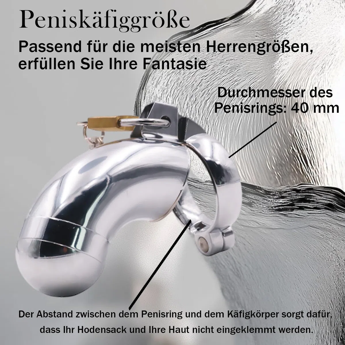 Gabbia di castità da uomo estrema gabbia per pene in acciaio inox Chastity Cage da uomo in metallo cintura di castità per uomo estrema pensione gabbia in metallo cock pene cage bdsms giocattolo