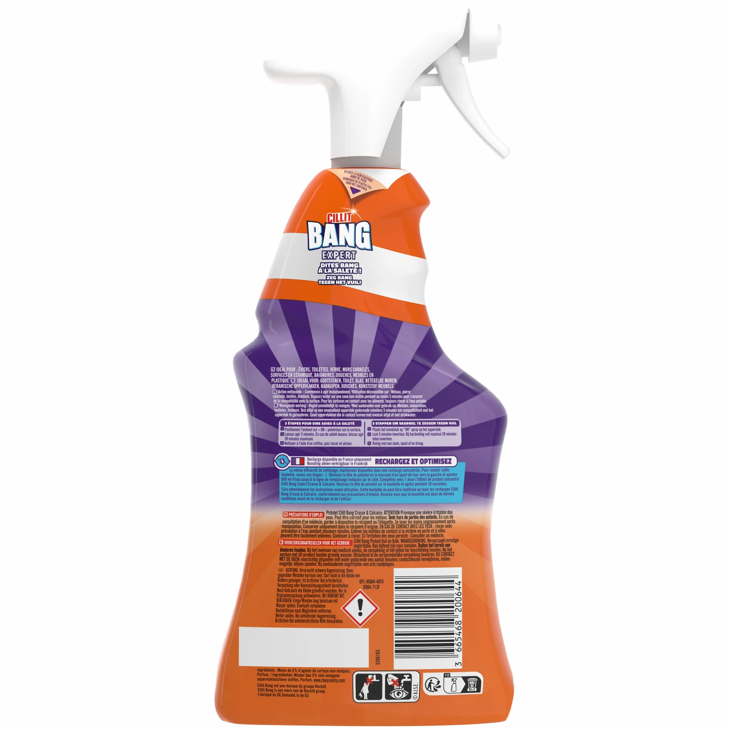 Cillit Bang Potenza Cleaner Calce e sporcizia, confezione da (3 X 750 ML)