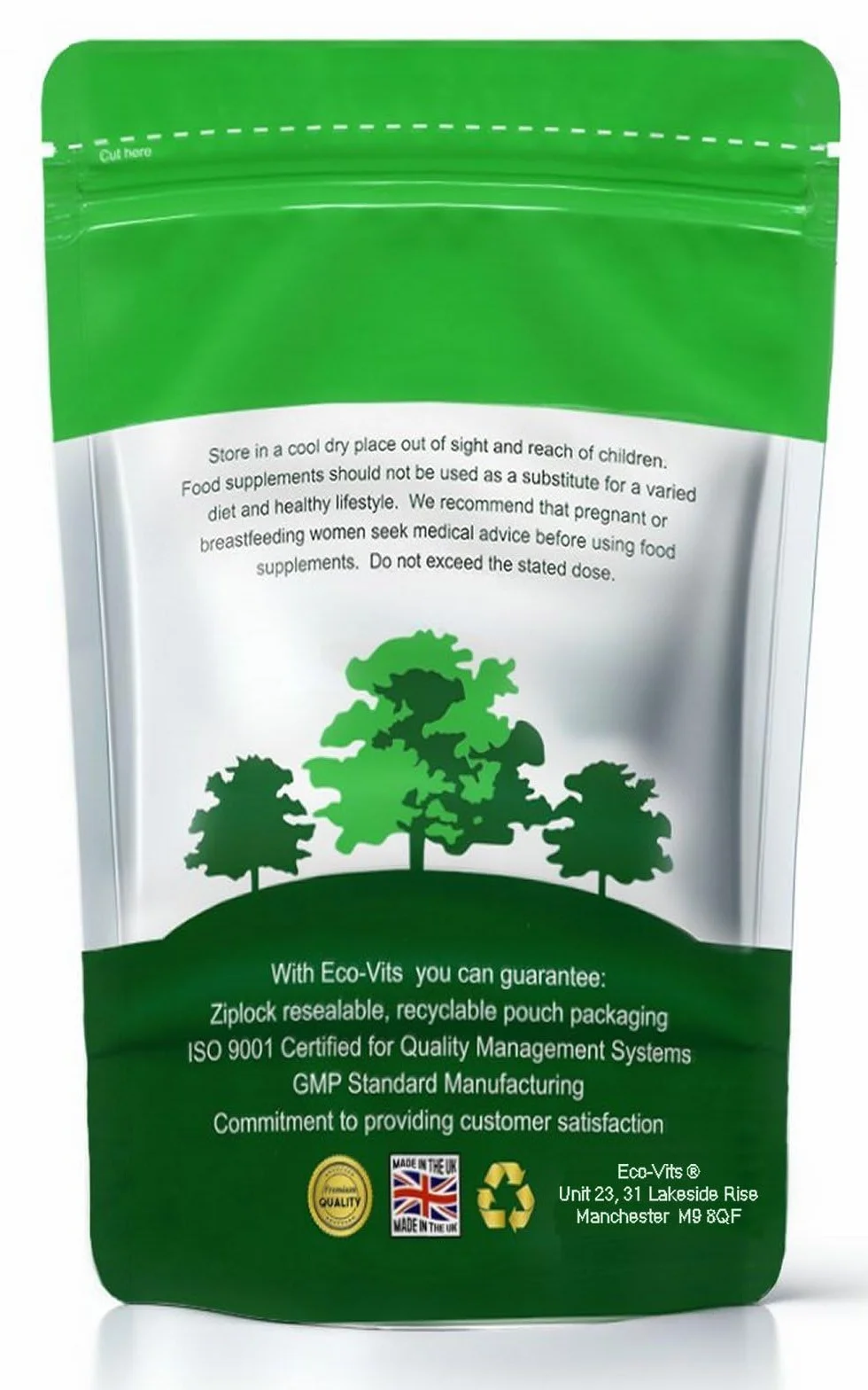 ECO-VITS BENFOTIAMINA (300mg) 60 CAPS. Imballaggio Riciclabile. Sacchetto sigillato
