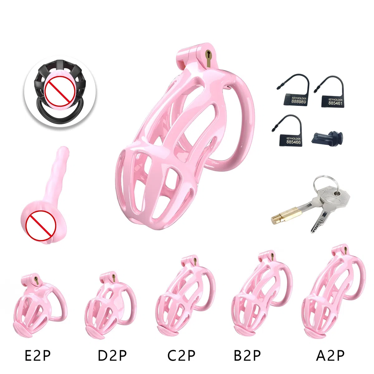 Chastity Cage Pene Jaulas De Pene En Bondage Chastity Cage Uomo Cintura Castità Per Uomo Penis Cage Gabbia Pene Cock Cage Sex Toy Gabbia Castità Per Uomo (B2P)
