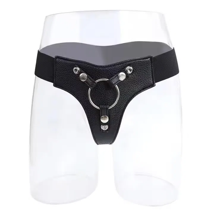 Cinta per Strap on, Cintura strap-on senza lacci, Imbracatura elastica per dildo, Mutanda per indossare pene finto. Solo cintura strapon.