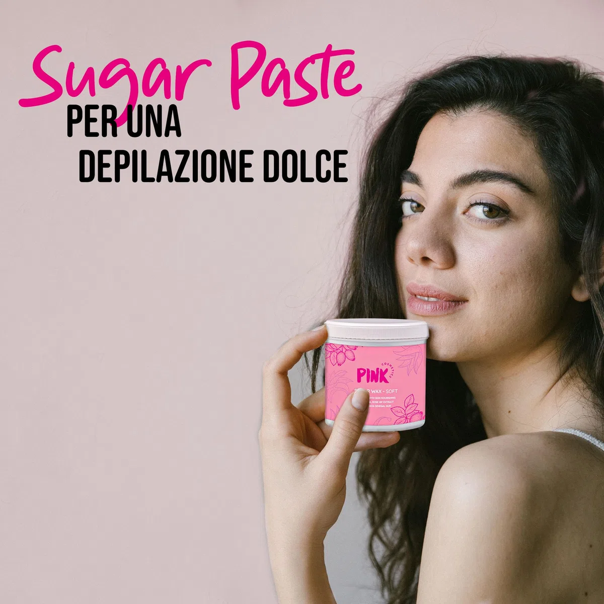 Pasta di zucchero perfettamente rosa Cera depilatoria morbida - 500g