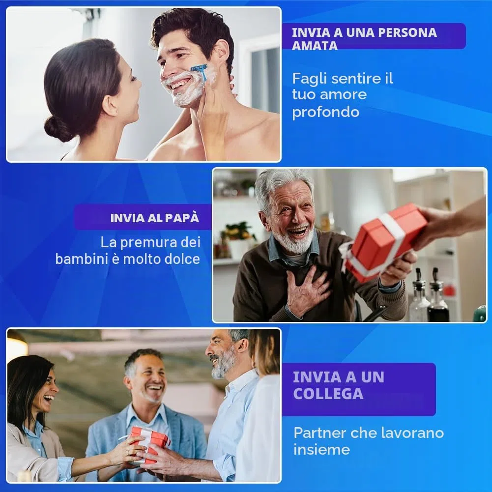 8 Pezzi per rasoi, lame di ricambio, 5 lame manuali per una rasatura delicata, Pulire la Barba, Capelli Gamba