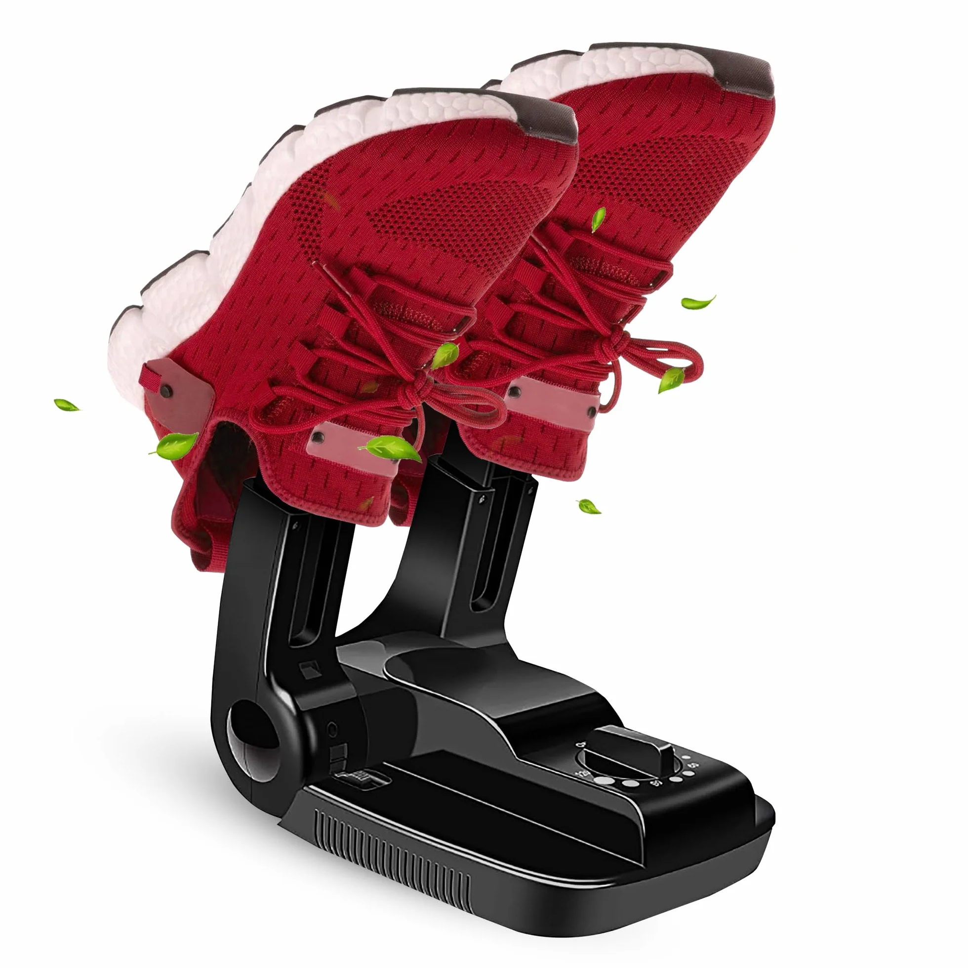 Vonia Ozone Asciugascarpe e Deodorante per Scarpe con timer - Mangia odori - Asciuga Scarpe- Scarpe fresche e pulite - Nero (Con Ozono)