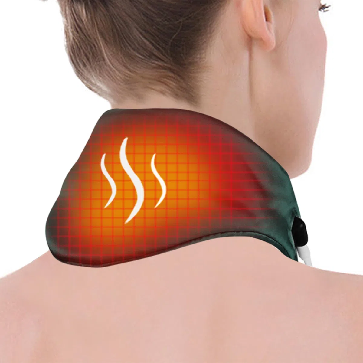 Avvolgere il collo riscaldato, ARRIS collo riscaldamento avvolgere cavo USB grafene terapia lontano infrarosso per alleviare il dolore al collo (Verde)