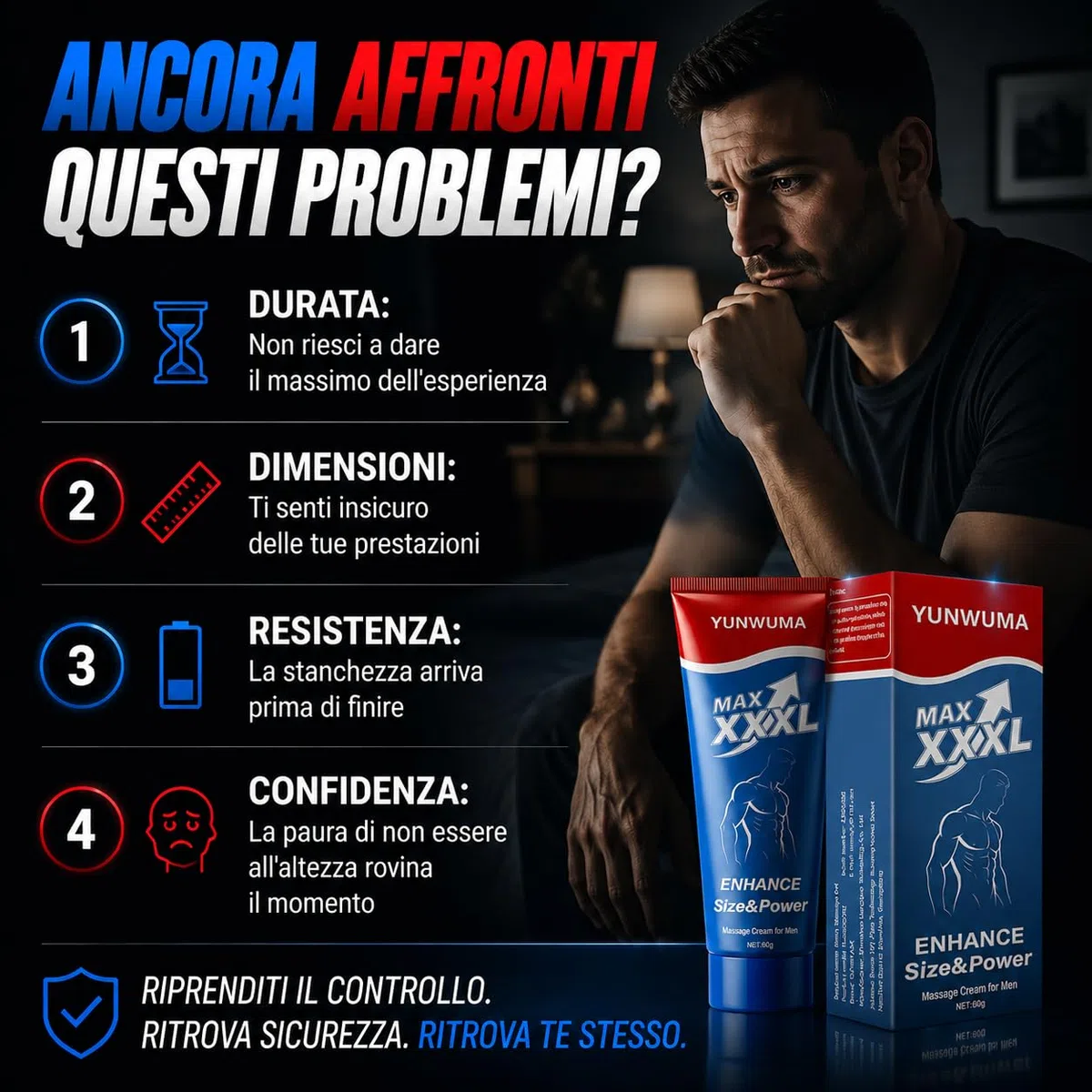 Crema per l'ingrandimento del pene maschile Estensione Massaggio Crema per la crescita Aumento delle parti private Più grande Più spesso Più lungo per maschio 60g