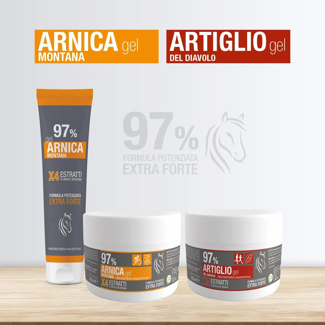 Erboristeria Magentina Arnica 97% Gel 250 ml - Formula Potenziata Extra Forte