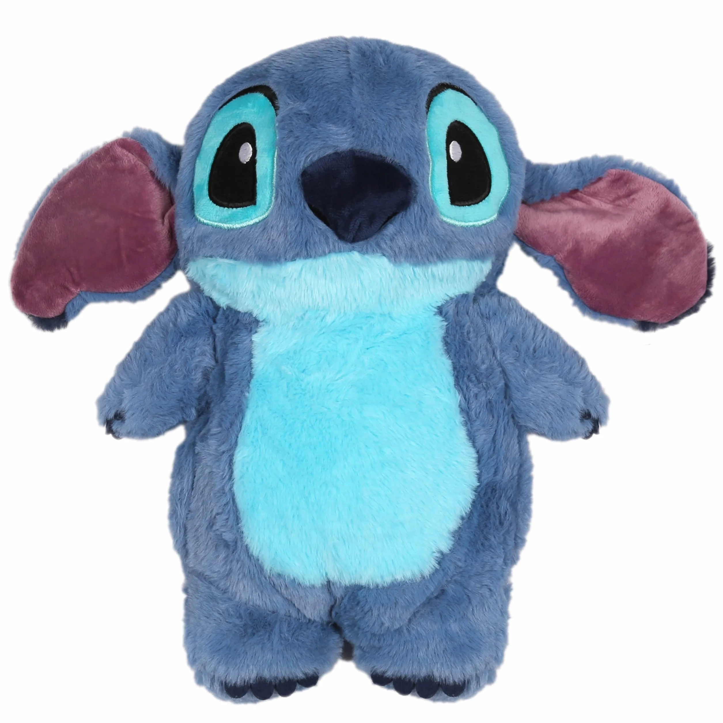 DISNEY Stitch Borsa dell'acqua calda in gomma con fodera MORBIDA, GRANDE Scaldino in custodia per acqua, Mascotte 750 ml (Stitch)
