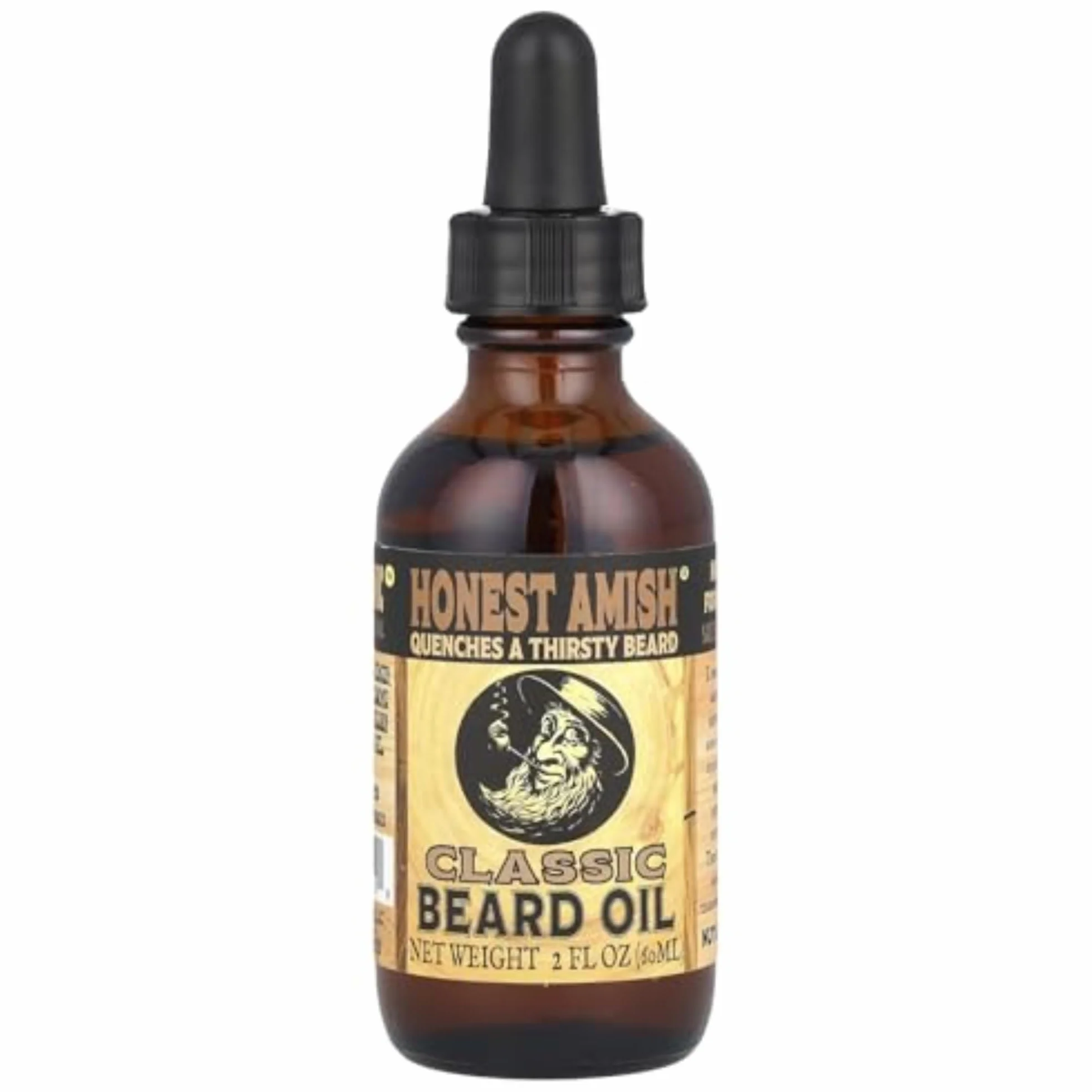 Honest Amish Olio da barba classico - 2 once