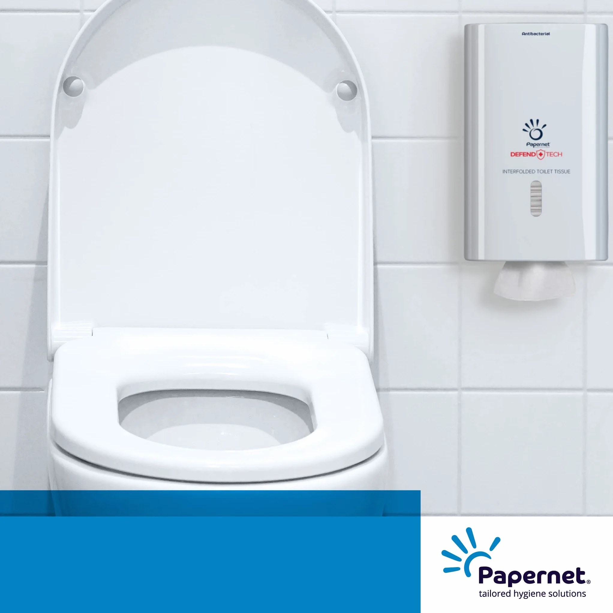 Papernet - Carta Igienica Interfogliata 402598, Realizzata in Pura Cellulosa, Due Veli, 224 Servizi per Clip, Dimensioni Servizio 21x11 cm, Dimensioni Piegato 11x10,5 cm