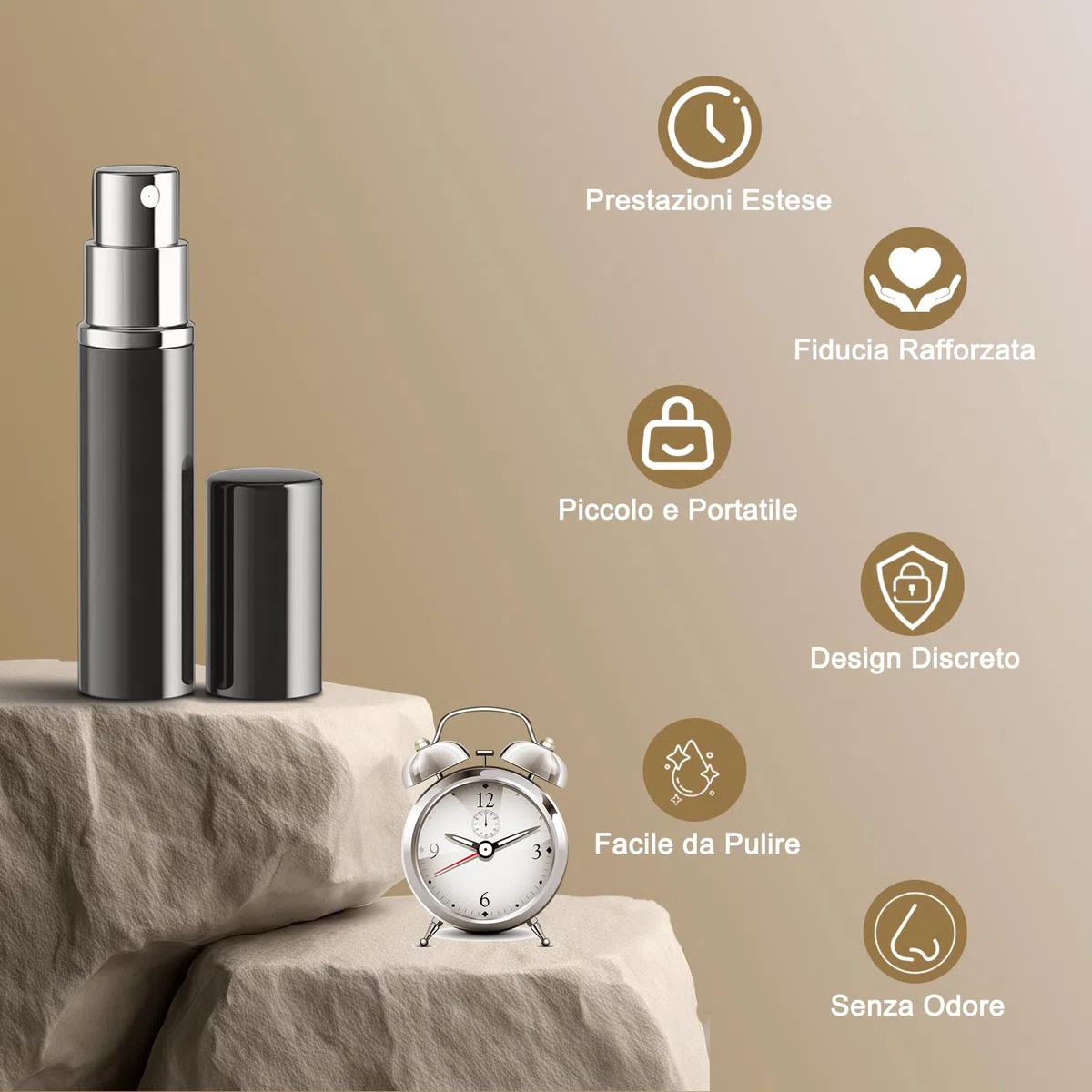 Spray Ritardante Per Uomo - Estratto vegetale delicato - 5 ml | Contrasta l'Eiaculazione Precoce e Prolunga la Durata del Rapporto, Non Anestetizza