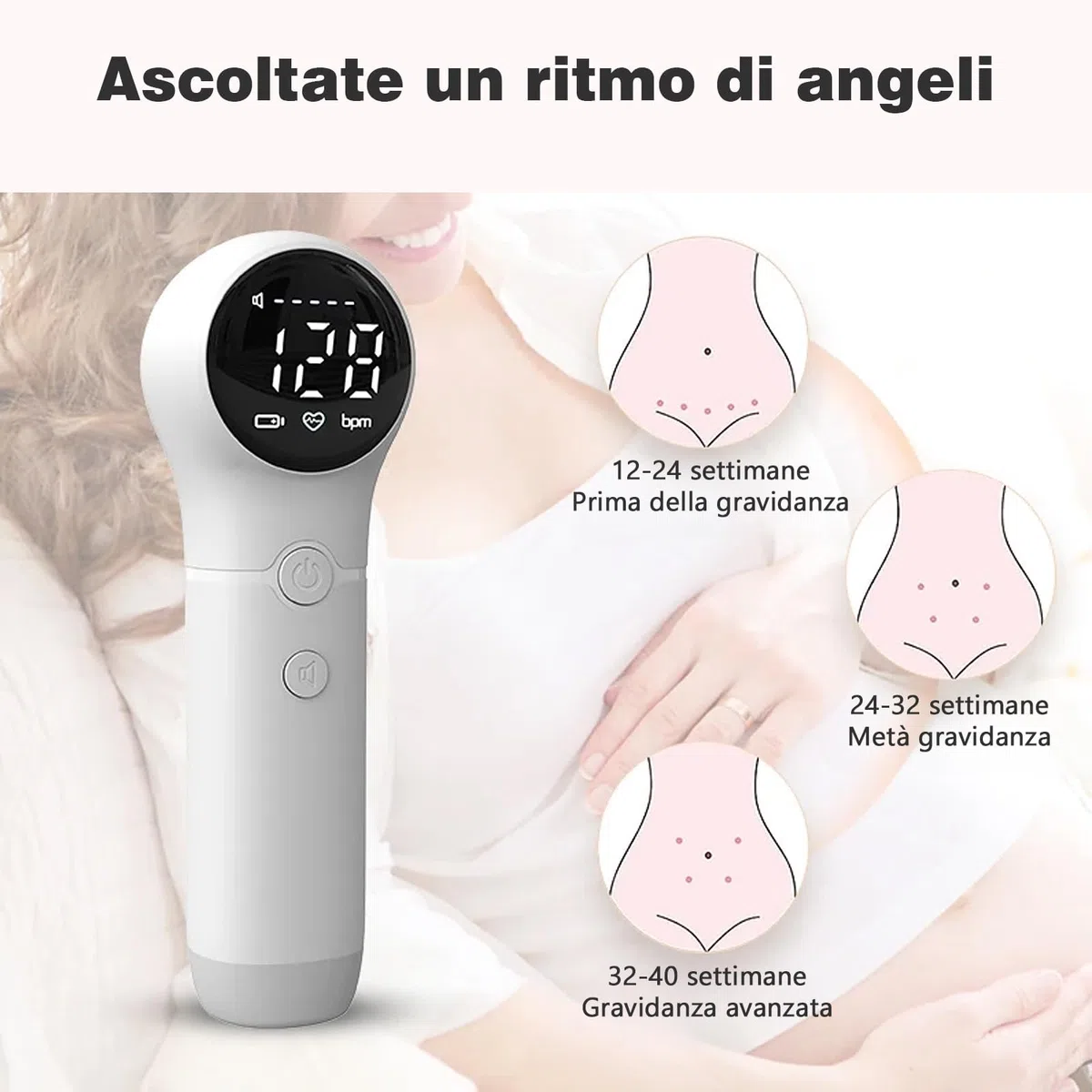 JL-Hearing Gel per ultrasuoni fetale Doppler, Accessori per fetale Doppler, facile da usare a casa, Contiene 30 ml di gel