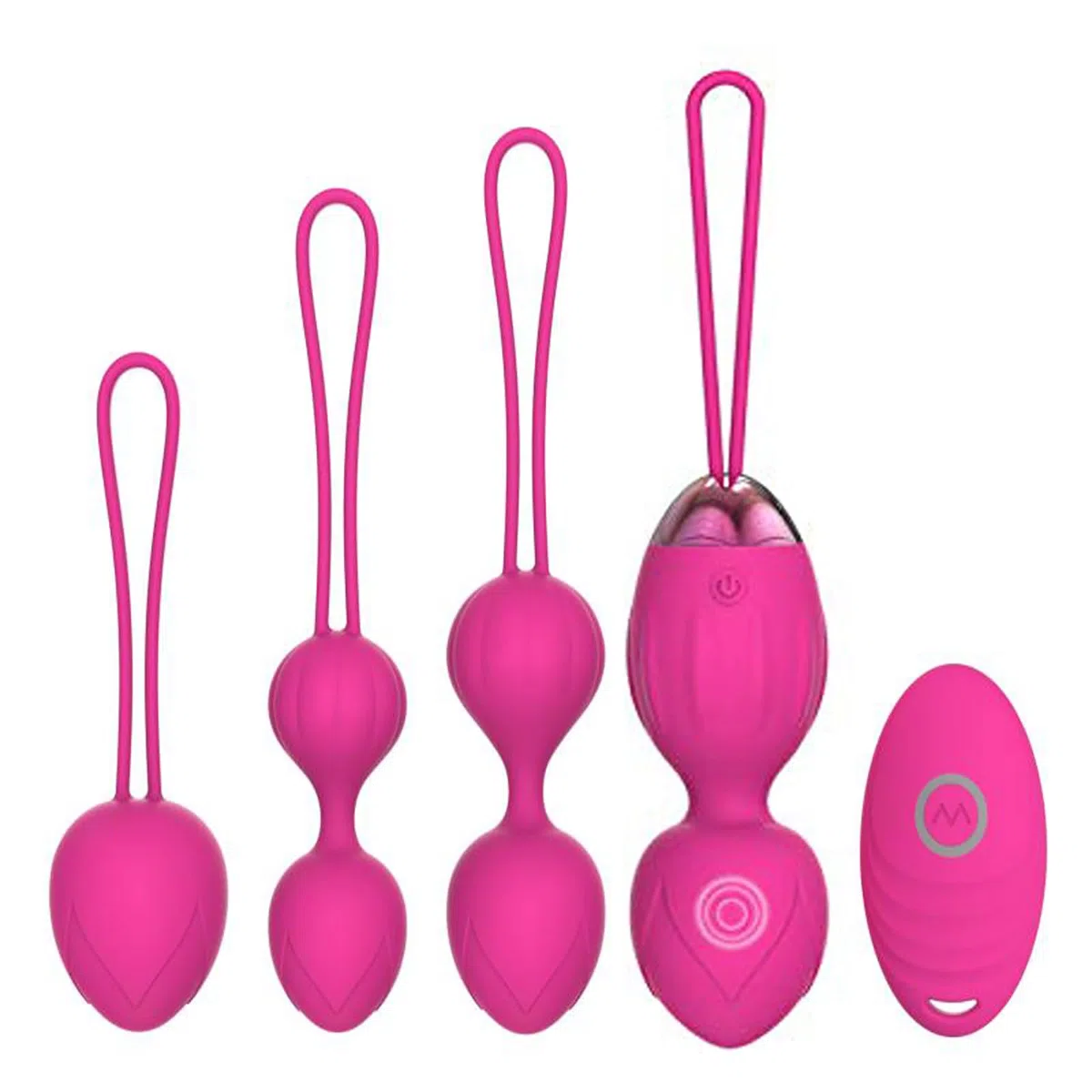 Palline Kegel Exercise Weights - 2 in 1 Massager Ben Wa Balls per principianti Upgradeed Silicone Wireless Remote Control Massager ricaricabile Pavimento pelvico Kegel Esercizio