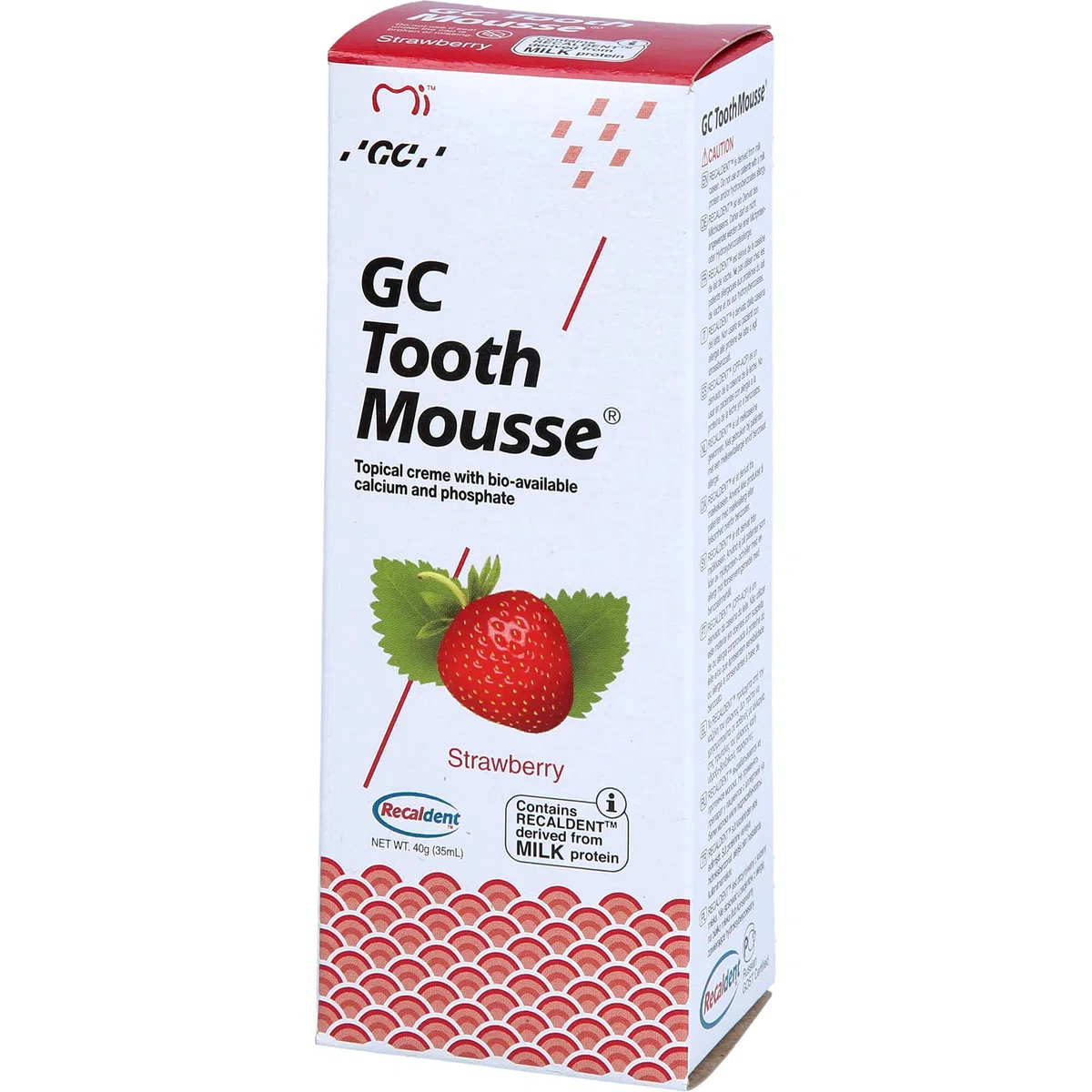 GC Tooth mousse crema alla fragola, 40 g di dentifricio