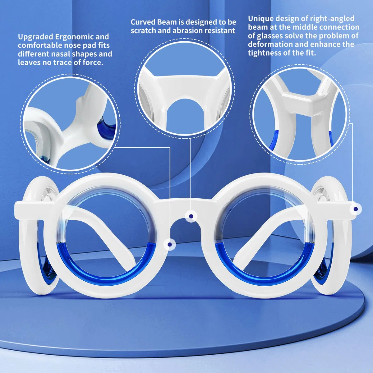 Hion Occhiali Smart Anti-Motion Sickness, ultra leggeri, portatili, per alleviare la nausea, Airsick Sickness mal di mare, occhiali per sport e giochi
