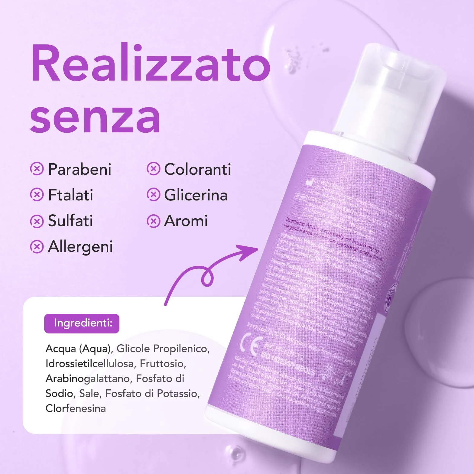 Premom Lubrificante per la Fertilità - 60ml | Facile da Portare