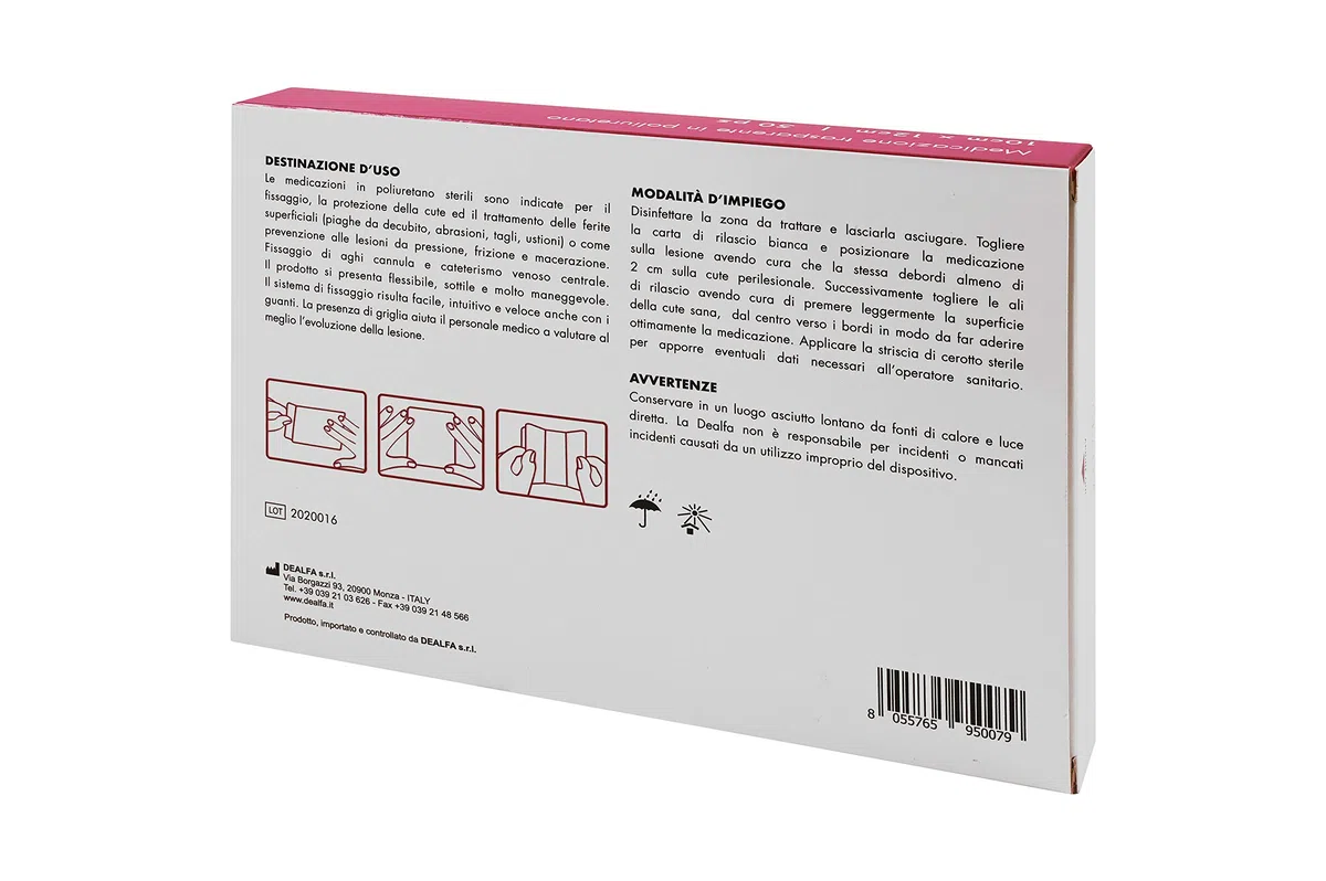 TOUCHMED Medicazione Adesiva Sterile in Film di Poliuretano - 10x12 cm - Trasparente e Impermeabile - Protezione Avanzata per la Pelle - Monouso - Confezione da 50 Pezzi