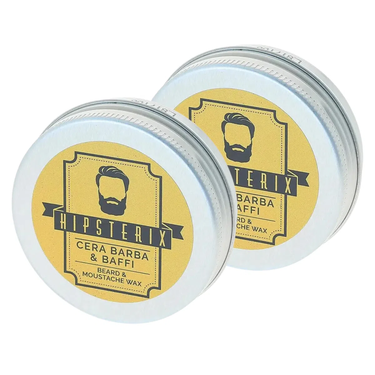 Cera Barba & Baffi, Perfetta Per Modellare e Donare Forma a Barba e Baffi, Grazie Alla Sua Texture Morbida e Piacevole Al Tatto 40ml (2 Unità)