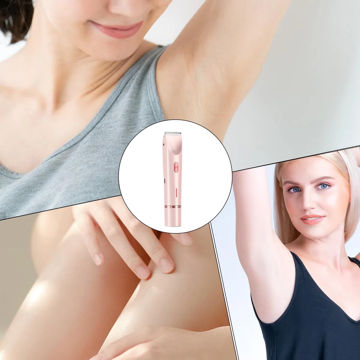 Rasoio elettrico da donna, rasoio per il viso da donna - elettrici impermeabili per tosaerba per capelli, Trimmer elettrico portatile per bikini per macchina di depilazione per il viaggio