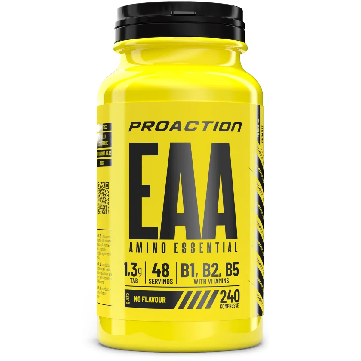 ProAction Aminoacidi Essenziali | EAA Aminoacidi Essenziali in Compresse | Recupero Muscolare, Crescita & Energia | Con BCAA e Vitamine B1, B2, B5 | Senza Zuccheri, Glutine e Lattosio | 240 Compresse
