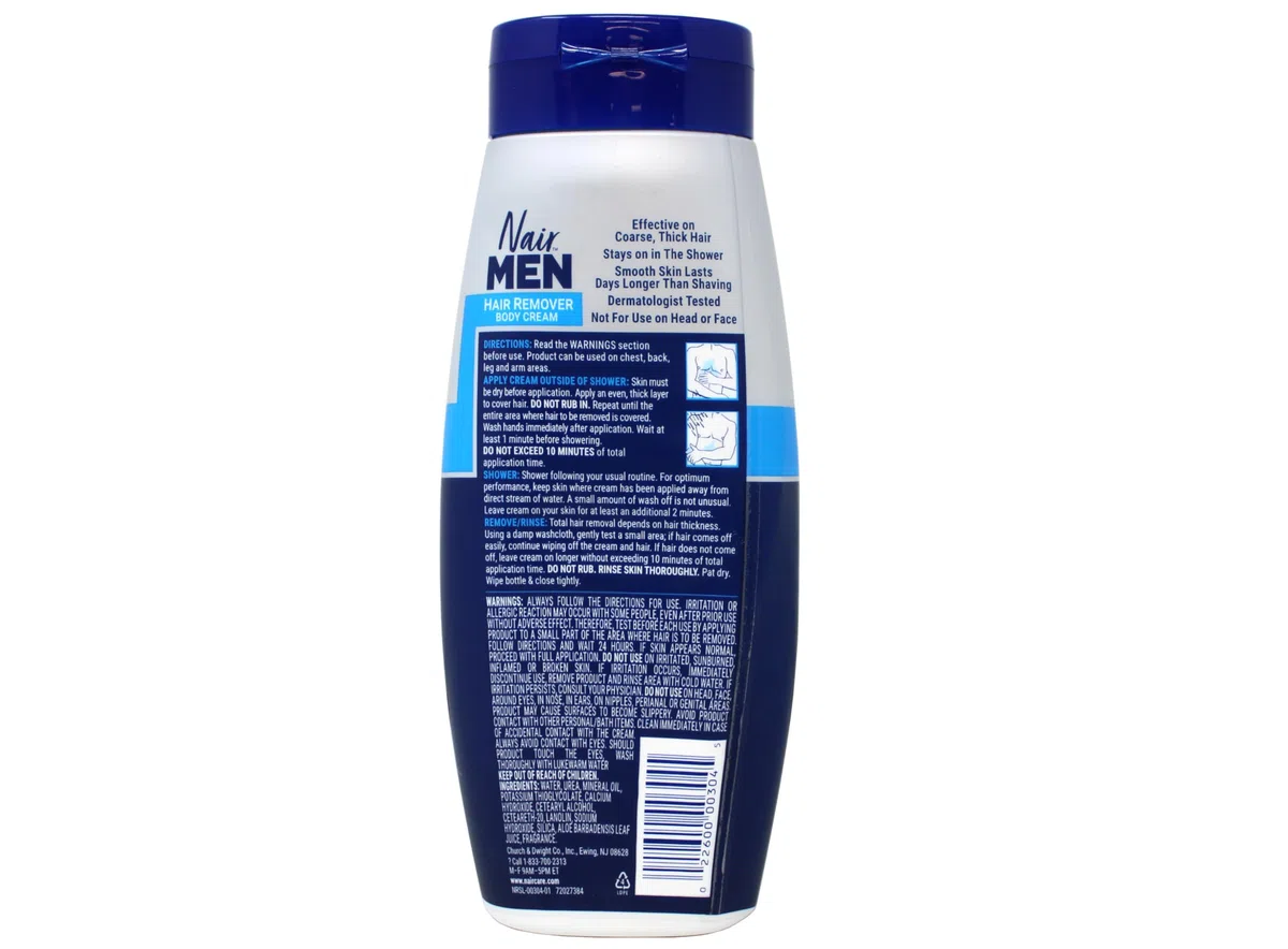 Nair for Men - Crema per il corpo per la rimozione dei capelli, 13 oz
