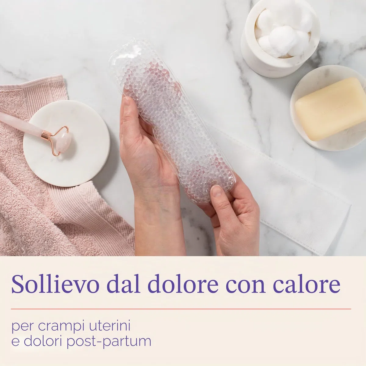 Lansinoh Cold & Warm Assorbenti di sollievo post-parto – Assorbenti refrigeranti post-parto riutilizzabili per microonde nel congelatore Recupero di elementi essenziali dopo il parto