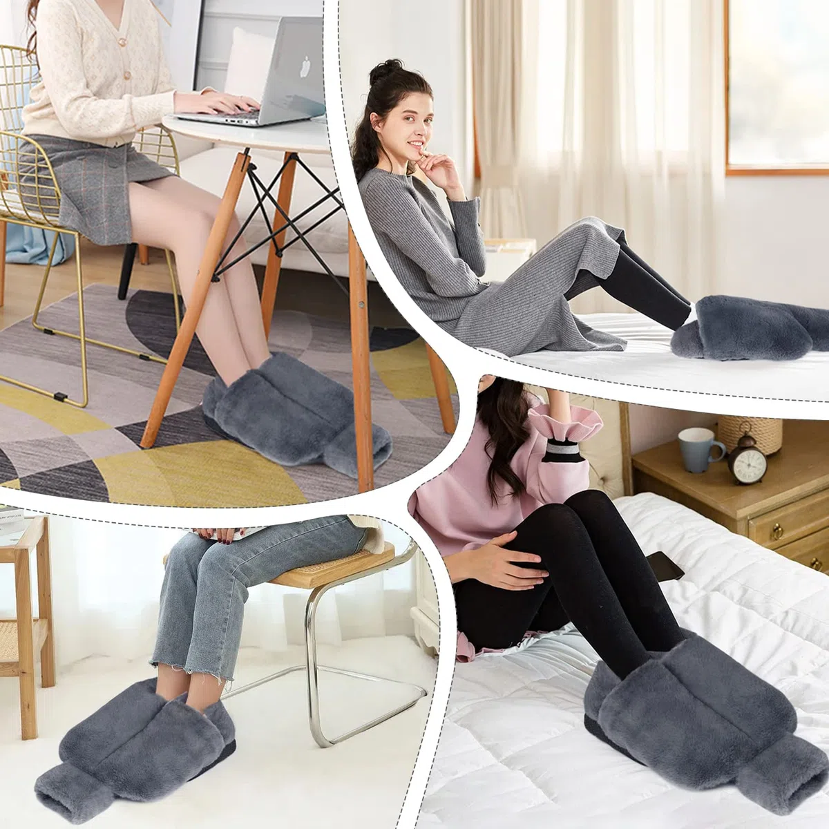 Edonkvi Scaldapiedi Borsa Acqua Calda, 2 in 1 Scaldapiedi Peluche Morbido con Tasca, Lavabile Scalda Piedi non Elettrico, Stitch Borse Acqua Calda Grande Pantofole Riscaldate per Uomo Donna Bambini