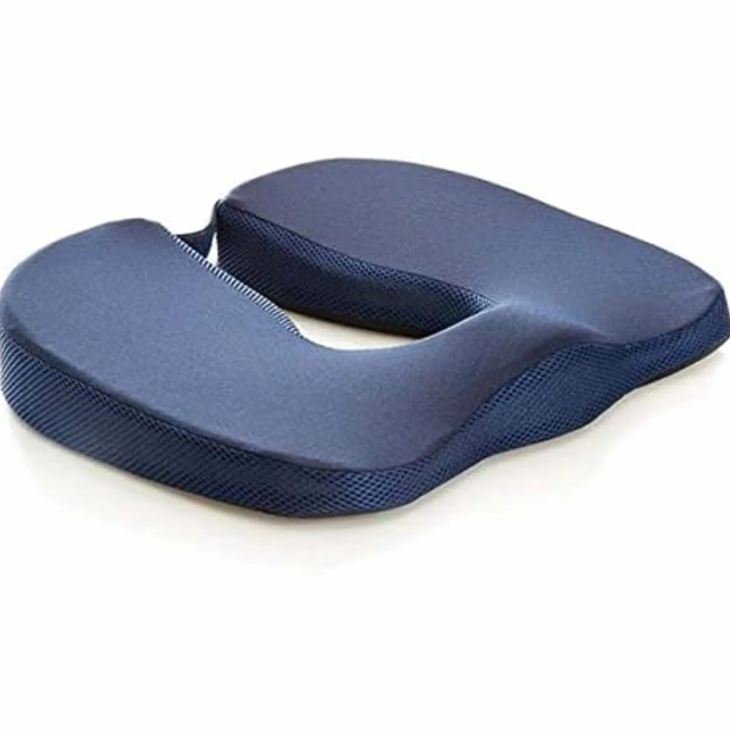 Cuscino per Prostata Uomo, Cuscino per Prostatite, Antiprostata, Ideale per Uso in Ufficio, Auto e Sedia a Rotelle - Memory FOAM, Rivestimento in Poliestere, Sfoderabile - Blu